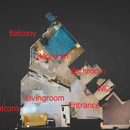 Coquet 2p Avec 2 Balcons, Clim, Parking Et Wi-fi Gratuit, En Plein Centre De - Fr-1-196-157 Apartment Menton
